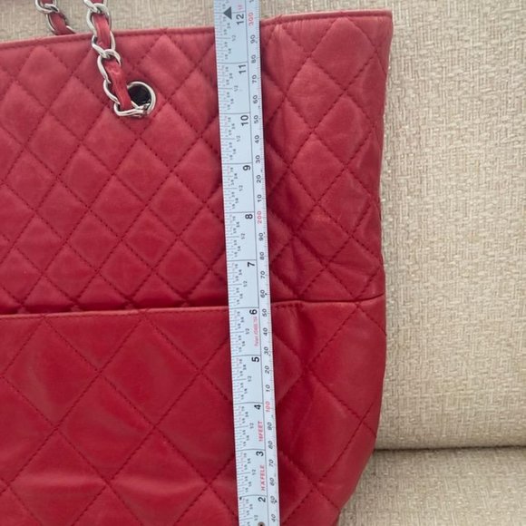 Chanel Vintage Lambskin Quilted Shoulder Bag-RED - Picture 8 of 10